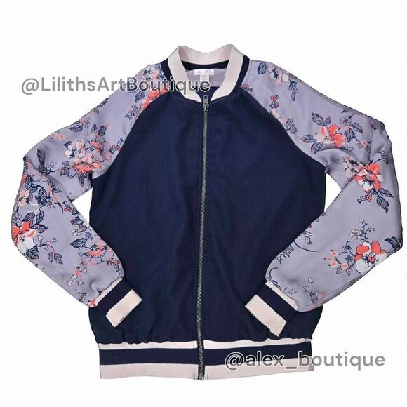 Xhilaration Floral Bomber Jacket(S014)-Size Xs for Women - Picture 4 of 8